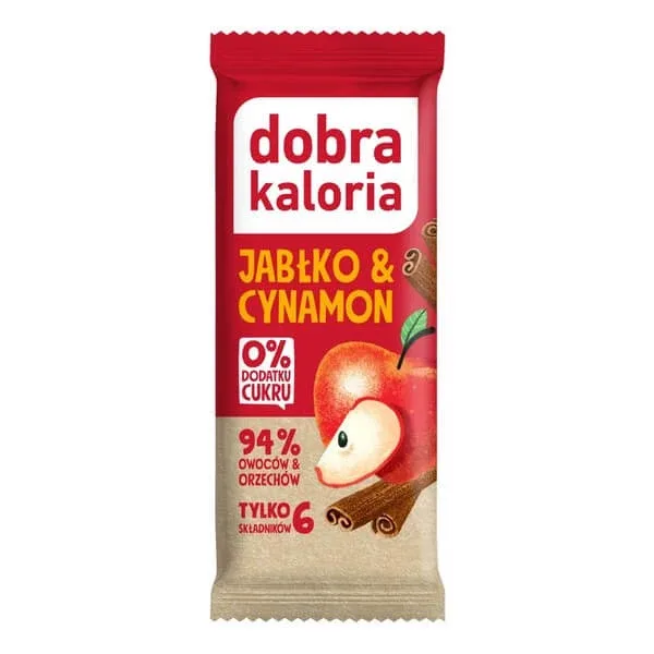 Fine Kaloria, baton cu mere și scorțișoară, 35 g Good Kaloria — preț și oferte