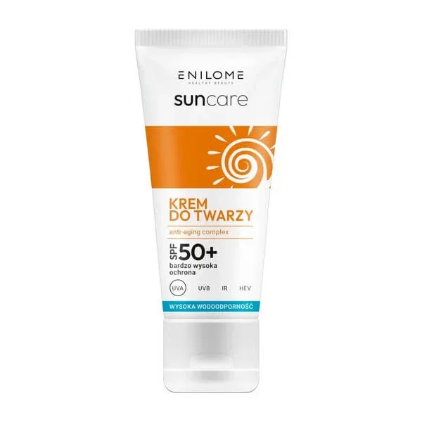 Enilome Healthy Beauty SunCare, cremă de față SPF 50+, complex anti-îmbătrânire, 50 ml — preț și oferte