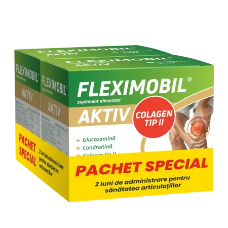 Fleximobil Aktiv, pachet special, Fiterman Pharma | 2 x  60 cps filmate — preț și oferte
