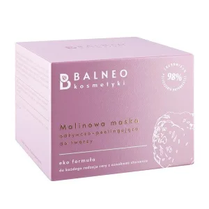 Balneokosmetics, mască de față cu zmeură, hrănitoare și peeling, 50 ml