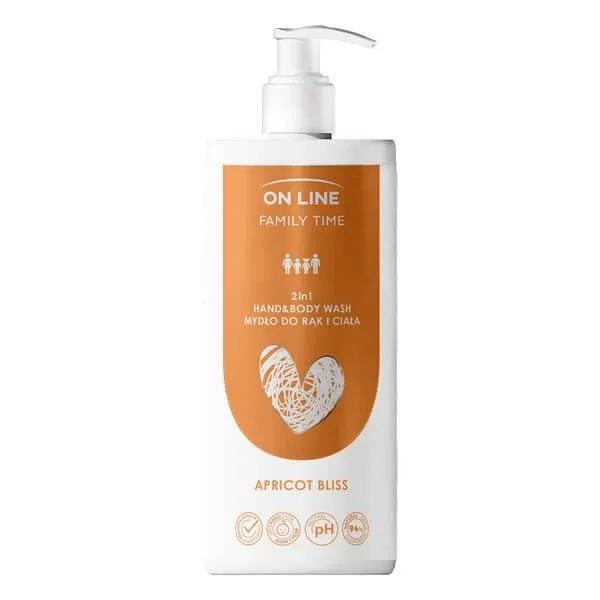 On Line Family Time, săpun 2 în 1 Apricot Bliss, 500 ml — preț și oferte