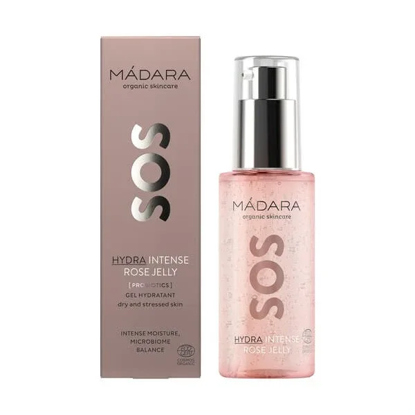 Madara SOS Hydra Intense Rose Jelly, gel de trandafiri pentru față, 75 ml — preț și oferte