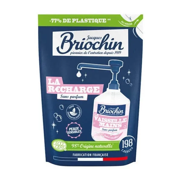 Briochin, Marseilles gel de spălat vase și mâini pe bază de săpun, rezervă, 450 ml — preț și oferte