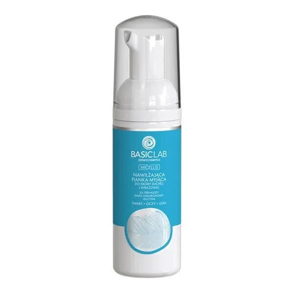 BasicLab Micellis, spumă de curățare hidratantă pentru pielea uscată și sensibilă, 50 ml — preț și oferte