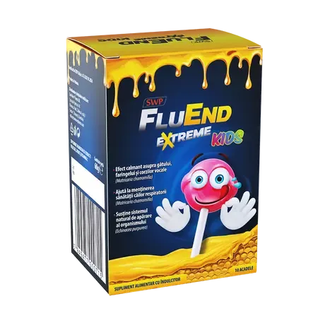 FluEnd Extreme Kids acadele, Sun Wave Pharma | 10 acadele — preț și oferte