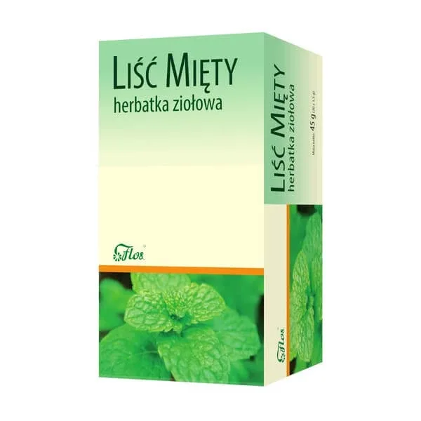 Flos, Mentă, frunze, ceai din plante, 30 x 1.5 g — preț și oferte