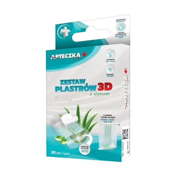 First Aid Kit Plus, set de plasturi 3D cu aloe vera, 20 buc. — preț și oferte