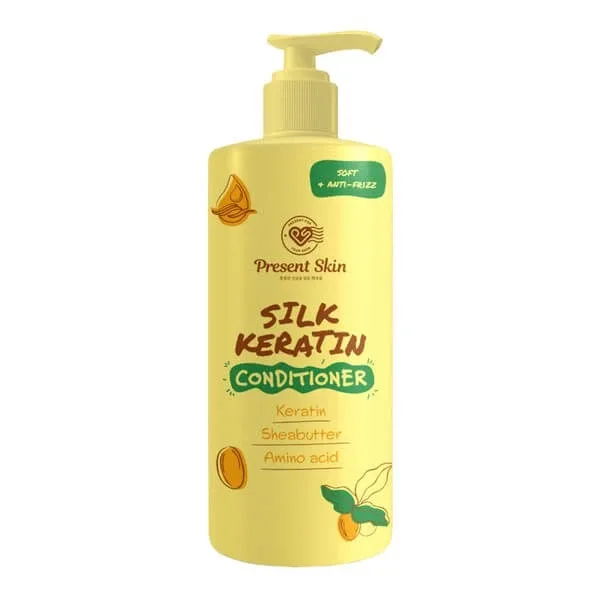 Present Skin Silk Keratin, balsam de păr cu keratină și mătase, 500 ml — preț și oferte