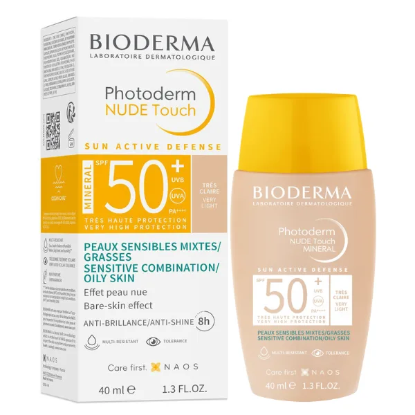 Fluid Nude Touch Mineral SPF50+ Photoderm Tres Claire, Bioderma | 40 ml LAB.DERM.BIODERMA — preț și oferte