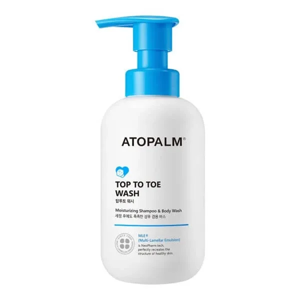 Atopalm, Top to Toe, gel de spălare pentru bebeluși și copii pentru piele sensibilă, 300 ml — preț și oferte