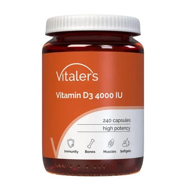 Vitalers Vitamina D3 4000 UI, capsule, 240 buc. — preț și oferte
