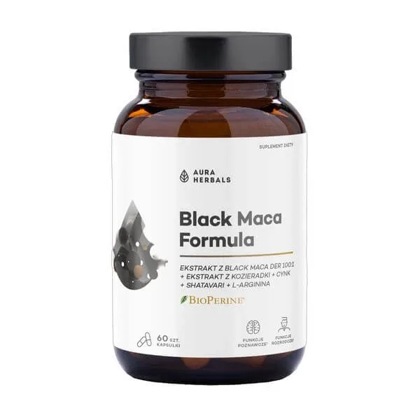 Aura Herbals Black Maca Formula, capsule, 60 buc. — preț și oferte