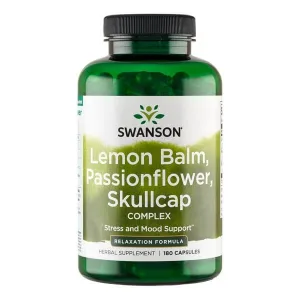 Swanson Lemon Balm, Passionflower &amp; Skullcap complex, capsule, 180 buc.