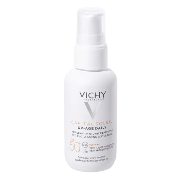 Fluid protectie zilnica SPF50 anti-imbatranire UV-AGE DAILY ,Capital Soleil, Vichy | 40 ml — preț și oferte