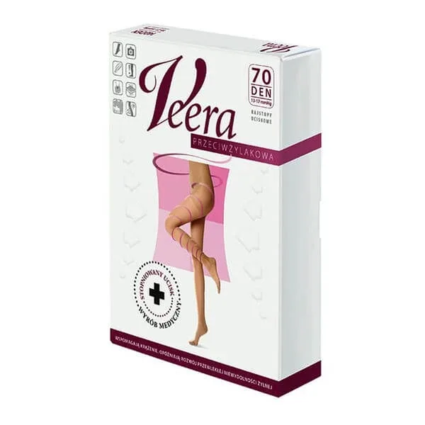 Veera Przeciwżylakowa, colanți de compresie, 70 DEN, grafit, mărimea 3/L — preț și oferte