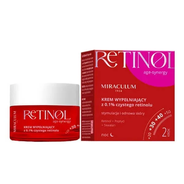 Miraculum Retinol Age-Synergy, cremă de față cu 0,1% retinol, pentru noapte, 50 ml — preț și oferte