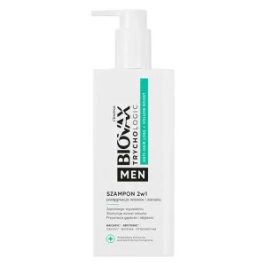 L'Biotica Biovax Trychologic Men, șampon 2 în 1 pentru îngrijirea părului și a bărbii, 200 ml