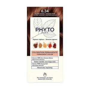 Phyto Color, vopsea de păr, 6.34 blond cupru închis, 1 pachet