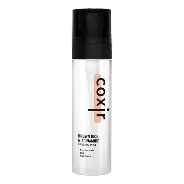 Coxir Brown Rice Niacinamide Peeling Mist, ceață exfoliantă multi-tasking, 80 ml — preț și oferte