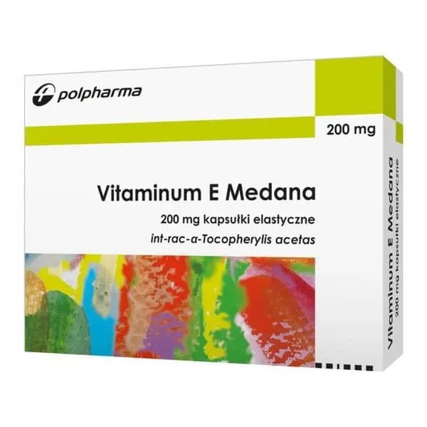 Vitaminum E Medana, 200 mg, capsule flexibile, 20 buc. — preț și oferte