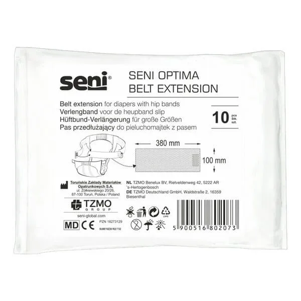 Seni Optima, curea de extensie pentru scutece, 380 mm x 100 mm, 10 buc. — preț și oferte