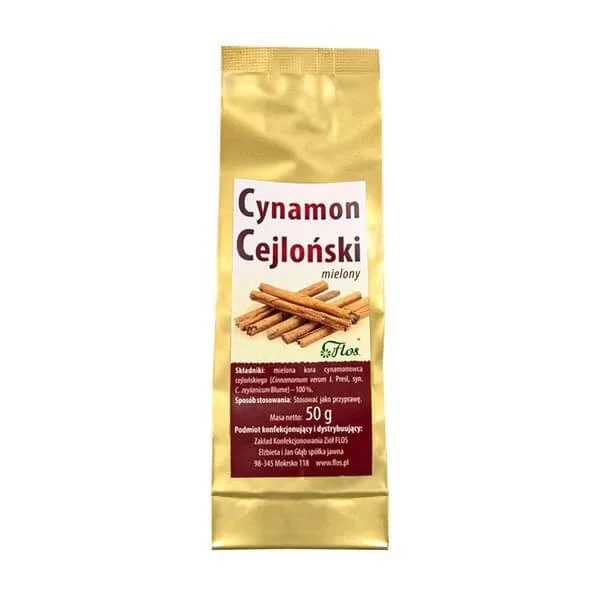 Flos, scorțișoară Ceylon, măcinată, 50 g — preț și oferte