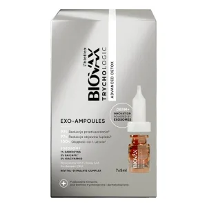 L'biotica Biovax Trychologic Advanced Detox, tratament detoxifiant pentru păr, 7 x 5 ml