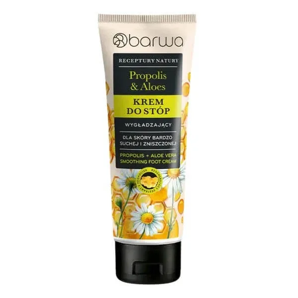 Barwa Receptury Natury, cremă netezitoare pentru picioare, Propolis &amp; Aloe Vera, 100 ml — preț și oferte