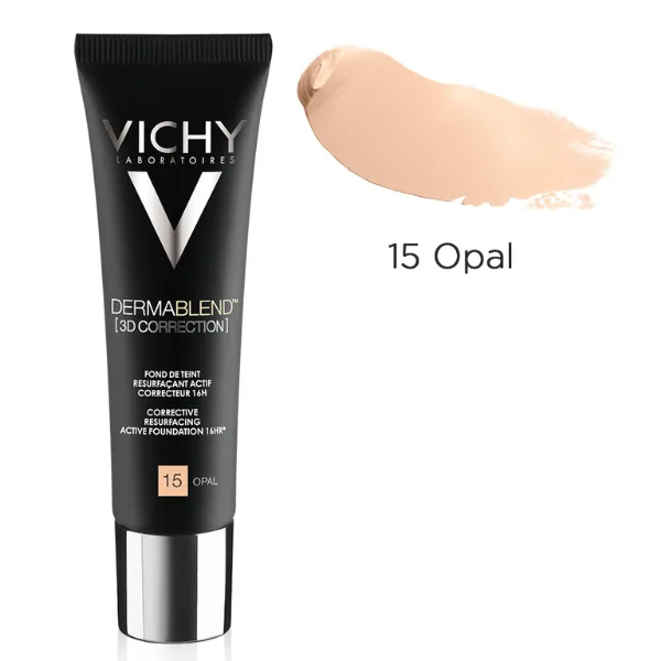 Fond de ten corector Dermablend 3D, nuanta 15 Opal, Vichy | 30 ml — preț și oferte