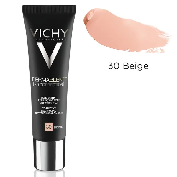 Fond de ten corector Dermablend 3D, nuanta 30 Beige, Vichy | 30 ml — preț și oferte
