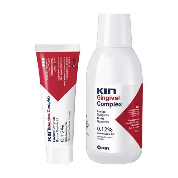 Set, Kin Gingival Complex: apă de gură, 250 ml + pastă de dinți, 75 ml — preț și oferte