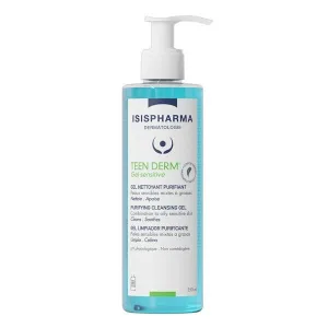 ISISPHARMA TEEN DERM GEL SENSITVE, Spălare facială de curățare, 400 ml