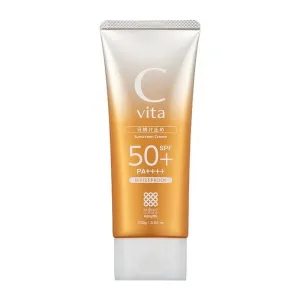 Meishoku C Vita Sunscreen Cream SPF50+, cremă de protecție solară cu o textură catifelată, ușoară, 50 g