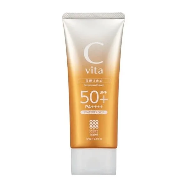 Meishoku C Vita Sunscreen Cream SPF50+, cremă de protecție solară cu o textură catifelată, ușoară, 50 g — preț și oferte