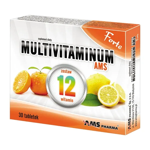 Multivitaminum AMS Forte, tablete, 30 buc. — preț și oferte