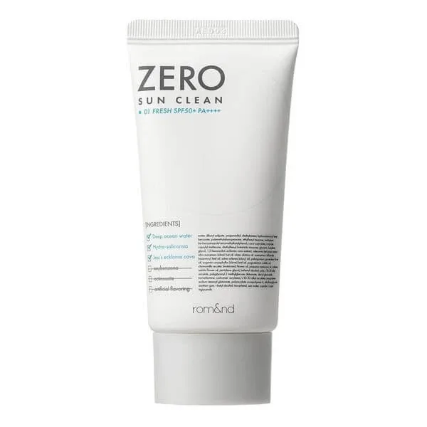 Rom&amp;nd Zero Sun Clean, protecție solară tonifiantă pentru față SPF50+ PA++++, 01 Fresh, 50 ml Rom&nd — preț și oferte