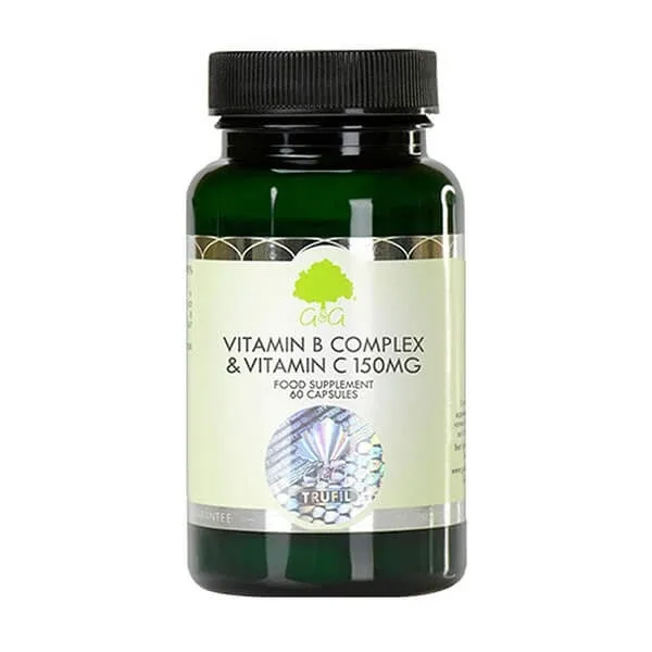 G&amp;G Vitamina B Complex + Vitamina C 150 mg, capsule vegetariene, 60 buc. G&G — preț și oferte