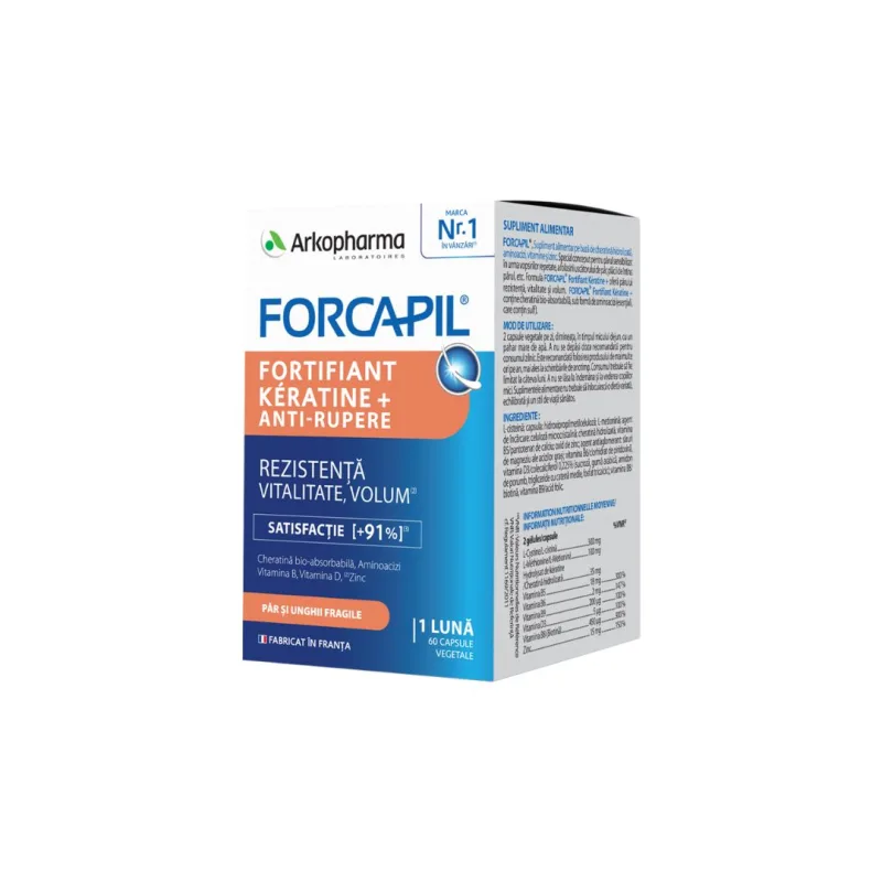 Forcapil Keratin | 60 capsule — preț și oferte