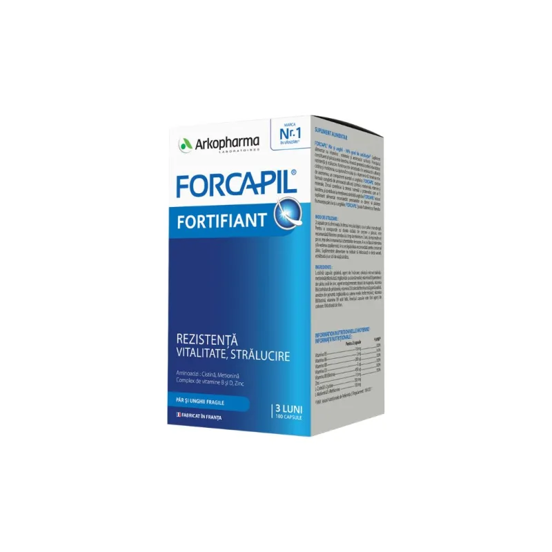 Forcapil Par si Unghii, formula fortifianta | 180 capsule — preț și oferte