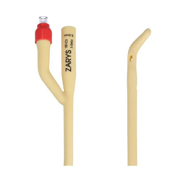Schiță, cateter urologic Foley'a, cu două căi, cu supapă din plastic, CH 18/5-10 ml, 1 buc. — preț și oferte