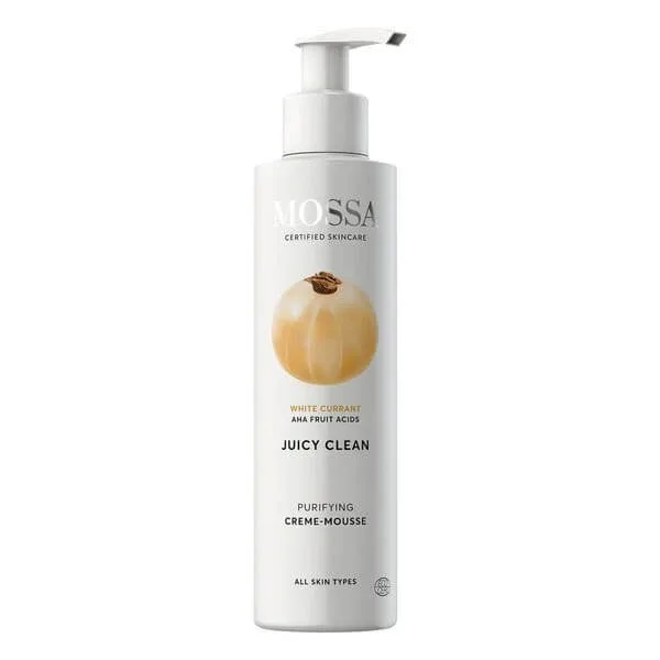 Mossa, spumă cremoasă de curățare cu coacăz alb, 190 ml — preț și oferte