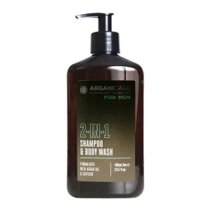 Arganicare For Men 2in1, șampon și gel de duș, 400 ml