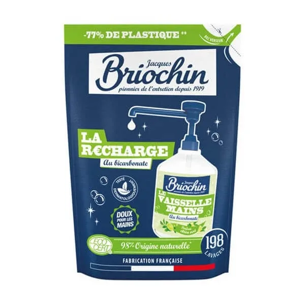Briochin, gel pe bază de bicarbonat de sodiu pentru spălarea mâinilor și a vaselor, rezervă, 450 ml — preț și oferte