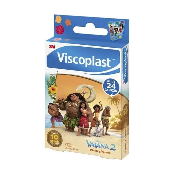 Viscoplast Vaiana II, tencuieli decorate pentru copii, 72 mm x 25 mm, 10 buc. — preț și oferte