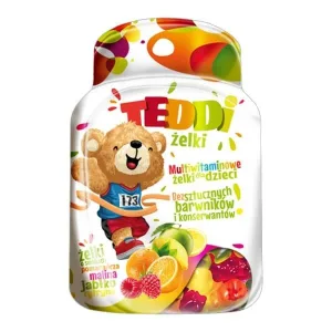 Medifar Teddi, jeleu multivitaminic, aromă de multifructe, 60 buc.