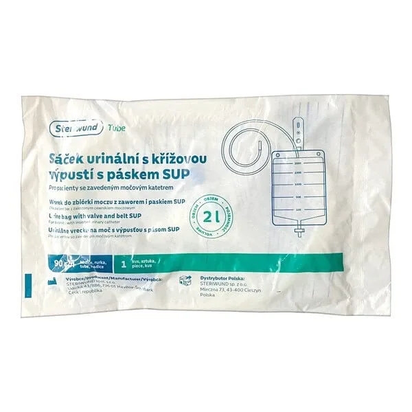 Sac de colectare a urinei cu supapă și curea SUP, 2 l, 1 buc. — preț și oferte