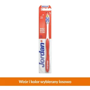 Jordan Total Clean Medium, periuță de dinți, mediu, 1 buc.