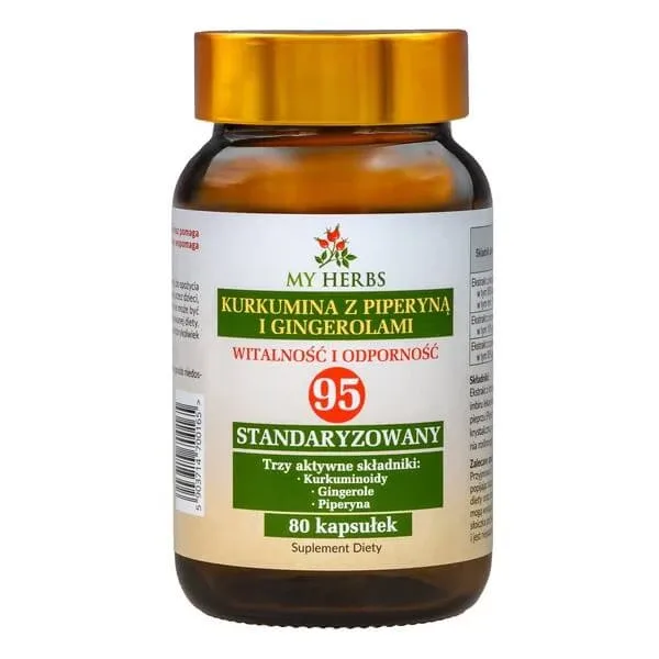 My Herbs Curcumin cu Piperine Gingerols, capsule, 80 buc. — preț și oferte