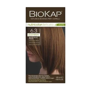 Biokap Nutricolor Delicato Rapid, vopsea de păr 6.3 blond auriu închis, 135 ml