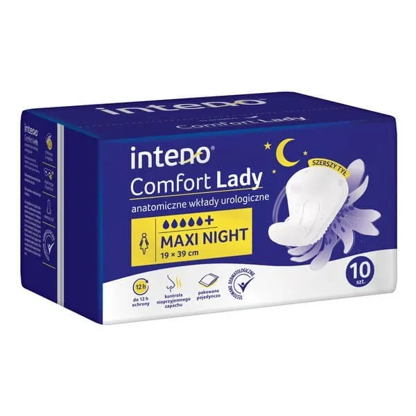 Inteno Comfort Lady, tălpi anatomice urologice, Maxi Night, x10 — preț și oferte